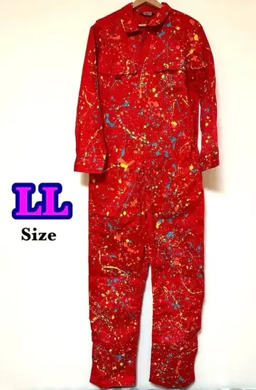 후지이 카제 아시아 투어 의상풍 점프슈트 레드 스플래터