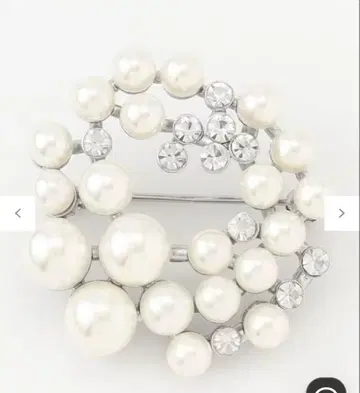 자유구 랜덤 비쥬 펄 브로치