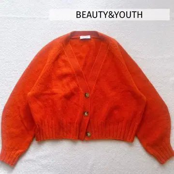 BEAUTY&YOUTH 볼륨 슬리브 울 가디건 숏 기장