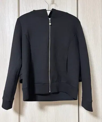 후드 부착 블랙 후드티 M