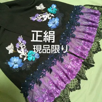 순수 실크, 레이스, 스톨, 머플러, 핸드메이드