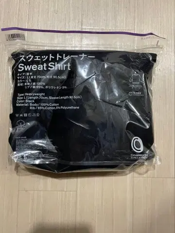 블랙스 맨투맨 티셔츠 남녀 공용 L 사이즈