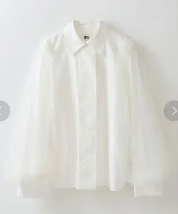 새상품급 HER. 하버 튤 도킹 블라우스 화이트