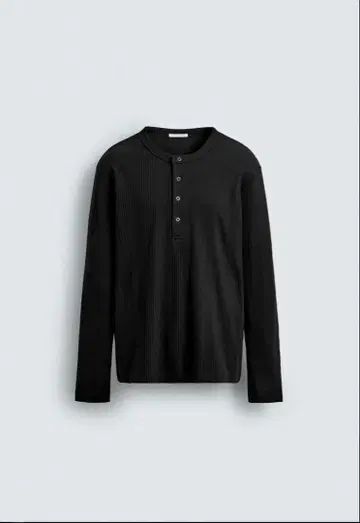 [ ZARA ] 텍스처 헨리넥 T셔츠