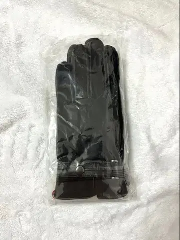 장갑 남성용 블랙 크로다 가죽 울