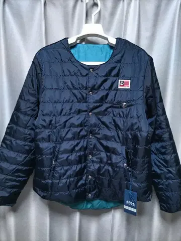 새상품 무타 마린 리버서블 패딩 자켓 노카라