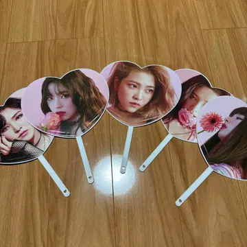 Red velvet 부채 5개 세트