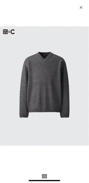UNIQLO C 유니클로C 릴랙스 V넥 스웨터