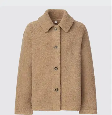 UNIQLO 보아 플리스 스탠칼라 숏코트 S 사이즈