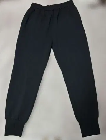 시뇽 종이상자 조거 팬츠 블랙 와이드 밑단 슬릿