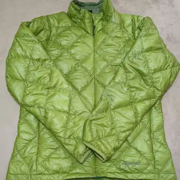 몽벨 옐로우 그린 다운 자켓