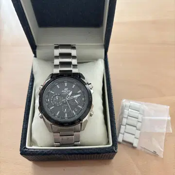 EDIFICE CASIO 블랙 크로노그래프 손목시계