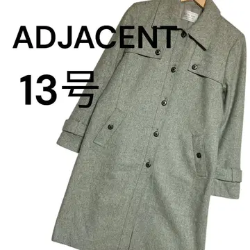 [새상품급] ADJACENT 두꺼운 원단 코트 그레이 롱 코트 [13호]