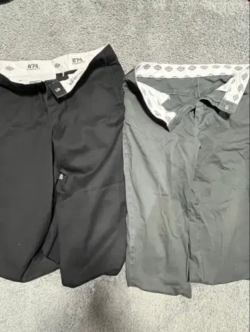 874 모델 블랙 그레이 팬츠 2세트