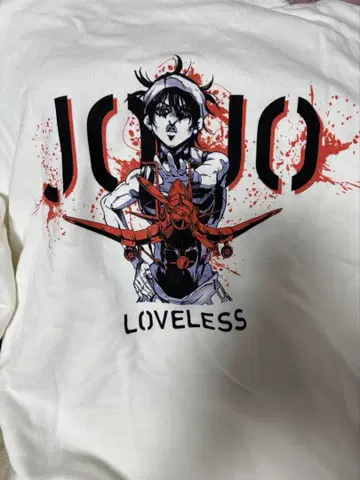 [택 포함 미착용] LOVELESS 죠죠 후드티 나란차