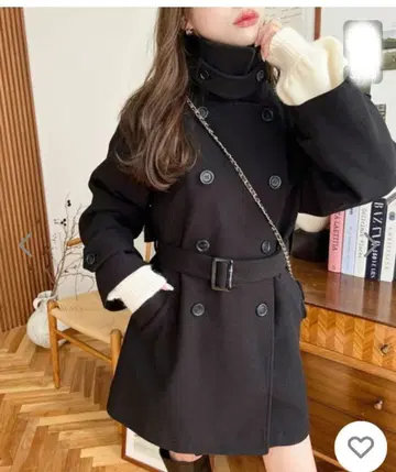 블랙 트렌치코트 M