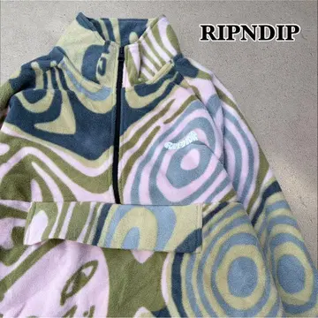 RIPNDIP HYPNOTIC BRUSHED FLEECE HALF ZIP