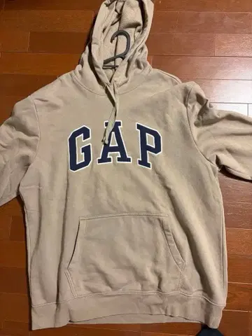 GAP 후드 부착 후드티 XL 베이지
