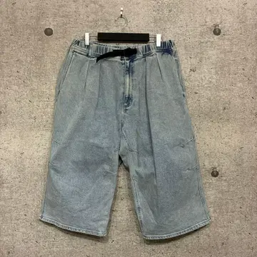 beams 워터 길이 데님 웨빙 팬츠