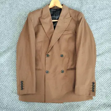 새상품 GU 테일러드 자켓 더블 M 브라운 오버 사이즈