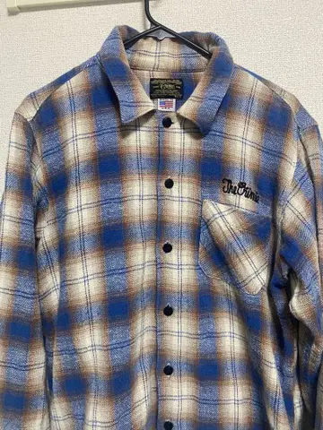 CRIMIE 옴브레 체크 플란넬 셔츠 클라이미