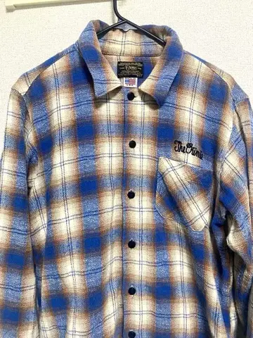 CRIMIE 옴브레 체크 플란넬 셔츠 클라이미