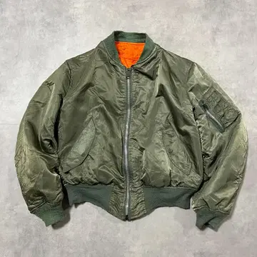 알파인더스트리 MA-1 플라이트 자켓 70s USA 미군 L