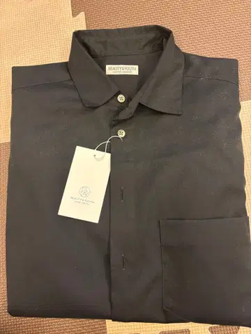 유나이티드 애로우즈 UNITED ARROWS 반팔 와이셔츠 블랙