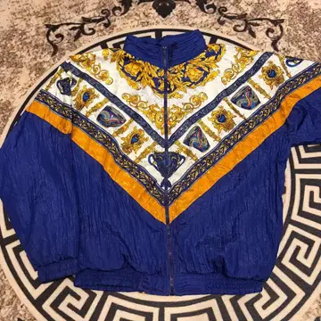 나일론 자켓 스카프 패턴 XL 사이즈 올 패턴 유럽풍 스윙탑