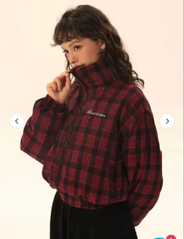 mushwear 리버서블 숏 다운 블랙