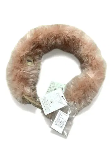 CA4LA 카시라 퍼 헤어밴드 핑크 택 포함