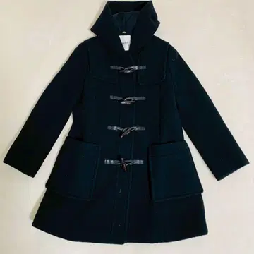 컨디션 최상 스나이델 10주년 기념 더플 코트 퍼 울 블랙 퍼 없음