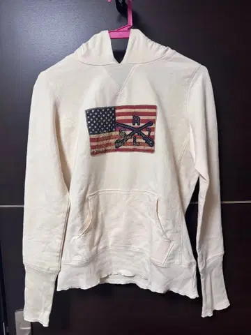 랄프 로렌 미사용품. 후드티 미국 국기 디자인