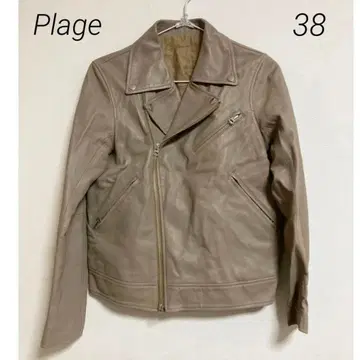 0654 Plage 플라주 루돔 양가죽 가죽 라이더 자켓