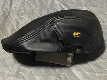 3318 [ 천연 가죽 ] 골든 베어 헌팅 캡