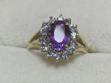 귀여운 반지 10k k10 골드 반지 반짝반짝