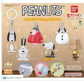 PEANUTS 주름 액세서리 FUNNY ver. 전 6종 세트