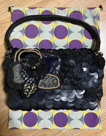 자망 퓌슈 장식 백 새상품급