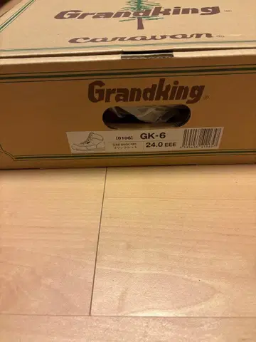 Grandking GK-6 등산화 24.0 EEE 오렌지/브라운