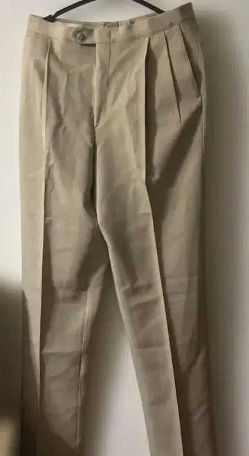 SANSA-BELT 베이지 플리츠 팬츠 빈티지 새상품급