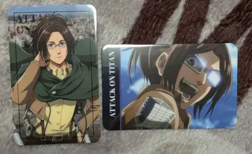 진격의 거인 가라오케 철인 카라테츠 콜라보 비주얼 카드 한지