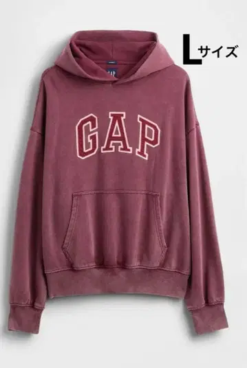 새상품 빈티지 소프트 오버 사이즈 GAP 로고 후드티 와인 L 사이즈