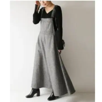 Spick&Span 미터너트 트위드 맥시 오버롤 스커트