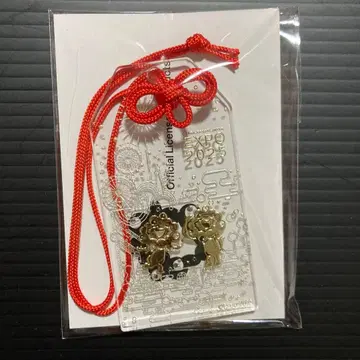 만박 2025 한정 판매 미야쿠미야쿠 투명 부적 골드 컬러 금박