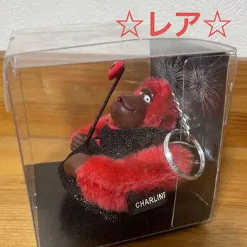 키플링 CHARLINE 빨간색 퍼 참