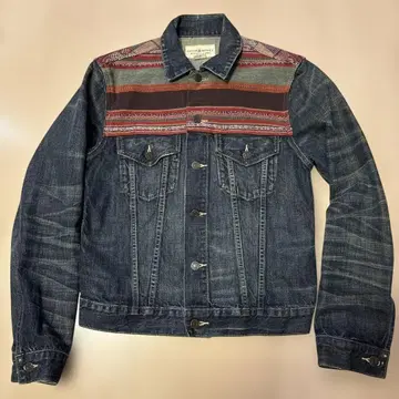중고 데님앤서플라이 랄프 로렌 네이티브 무늬 데님 자켓 S
