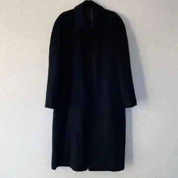 체스터 코트 롱 기장 블랙 캐시미어 100%