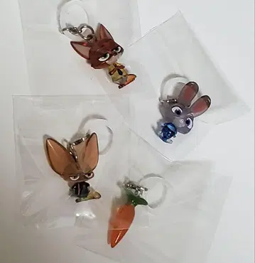 주토피아 메지루시 액세서리 4세트