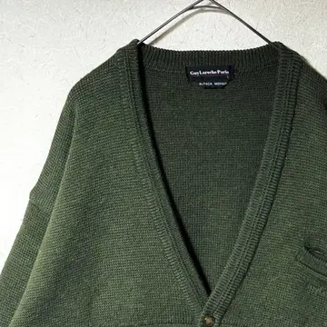 구제 90s 울 가디건 알파카 모헤어 혼방 레트로 빈티지
