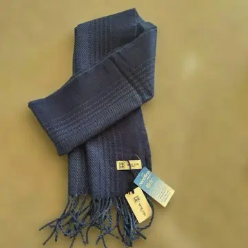 MICHEL KLEIN 다크 블루 머플러